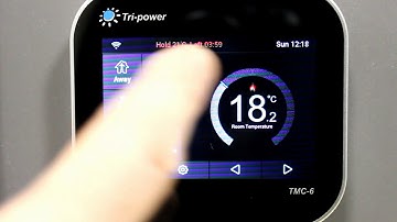 TMC6 WiFi Thermostat - Holding Time & Temperature - Quick Tutorial