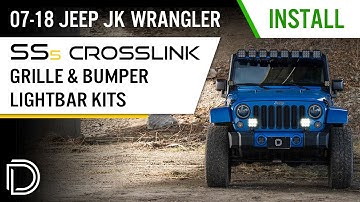 How To: Install Jeep JK Wrangler SS5 CrossLink Lightbar Kits | Diode Dynamics