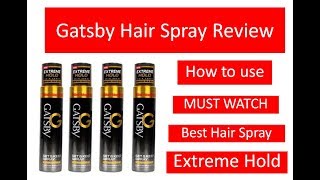 !!! GATSBY !!! Extreme Hold Hair Spray Review