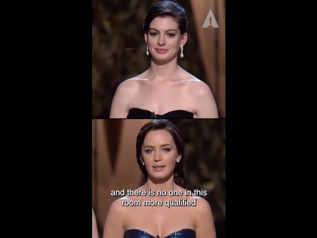 Devil Wears Prada at the Oscars | Anne Hathaway, Emily Blunt & Meryl Streep  | #Shorts - YouTube