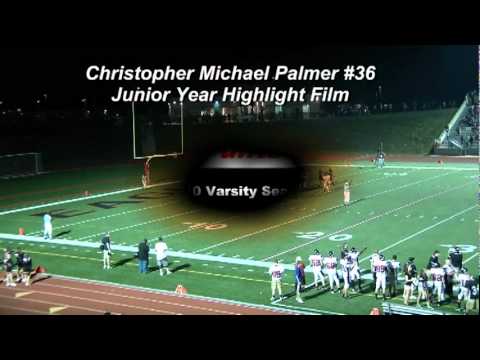 Christopher Michael Palmer Kicker-Punter Junior Hi...