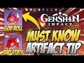 You NEED TO KNOW This SECRET Artifact Tip! Genshin Impact