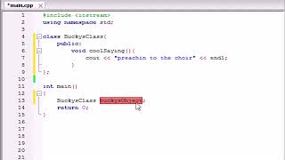 Buckys C Programming Tutorials   12   Introduction to Classes and Objects