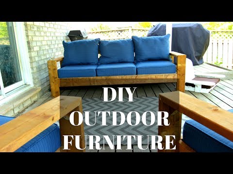 DIY Outdoor Couch & Chairs | CHEAP & EASY HACK
