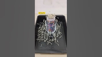 Colourful Pearls Drop from Different Glasses. #shorts #satisfying #reverse #oddlysatisfying #asmr