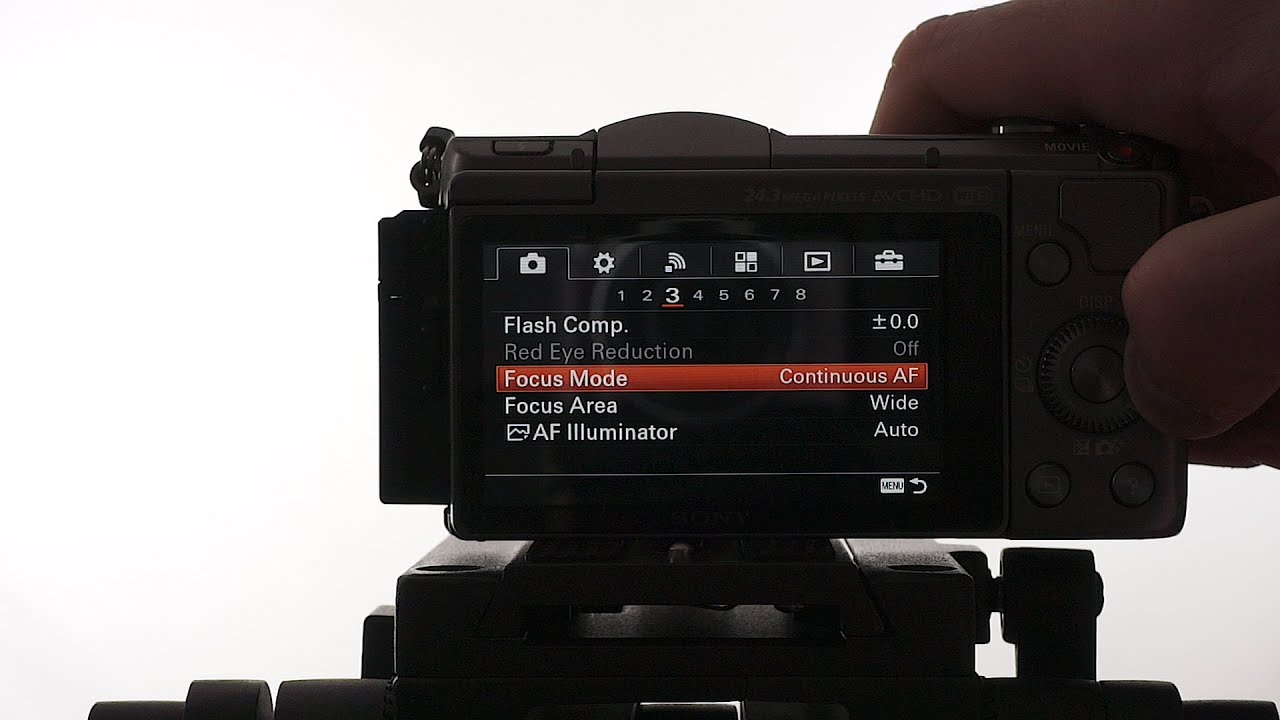 SONY A5100 - Menu settings for vlogging - Tubenoob - YouTube