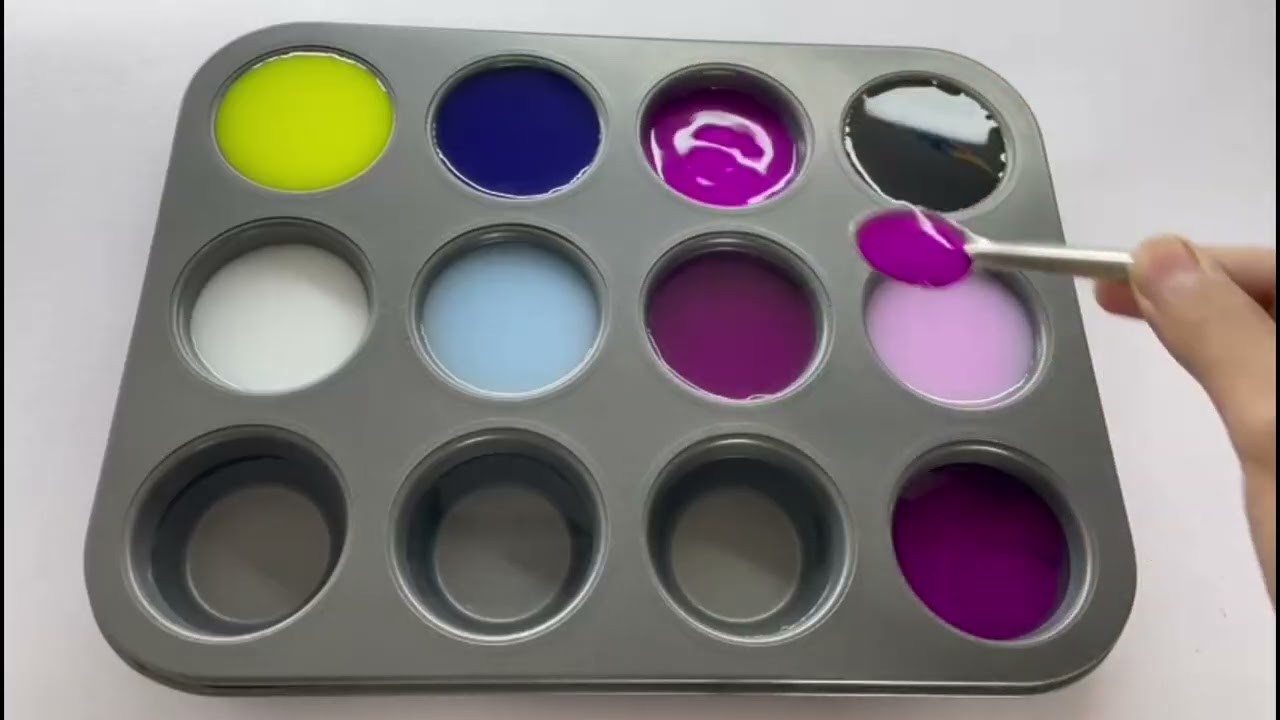 How to create new colour's using acrylic colors Satisfying colours mixing colour mixing 