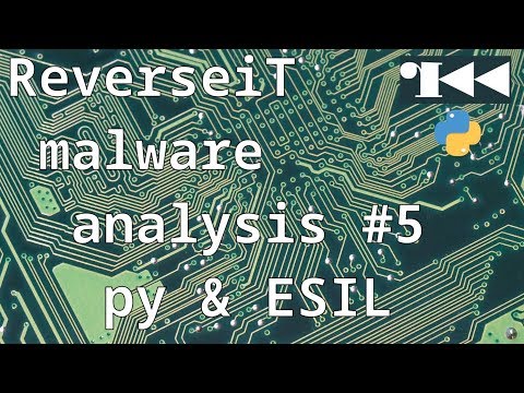 malware analysis #5  ( python ESIL radare2 ) - decode r2 py