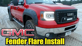 2013 GMC 2500HD YitaMotor Fender Flare Install