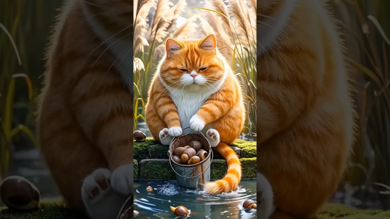 Cute Cat Working Like a Human 😲 | Funny Kids Cat Video