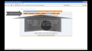 Demo video of the MERIT Tool