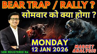 Nifty Prediction & Sensex Analysis for Tomorrow MONDAY 12 JAN 2026 | Nifty 50 Bank Nifty Tomorrow
