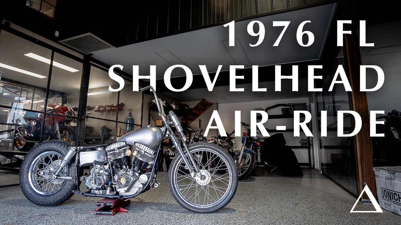 Shovelhead Air Ride Springer conversion | Purpose Built Moto - YouTube