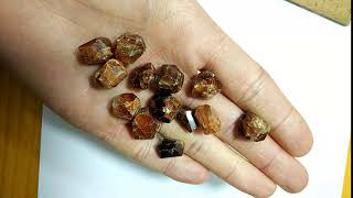 Raw Hessonite Garnet Lot