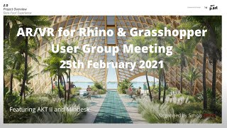 اجتماع مجموعة مستخدمي AR/VR لبرنامجي Rhino 3D وGrasshopper - 25 فبراير 2021 screenshot 2