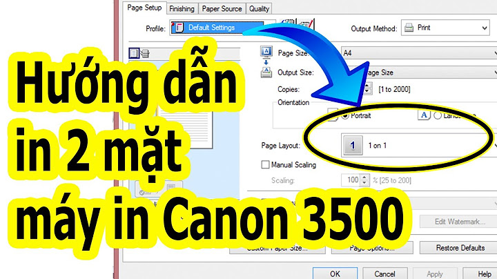 Hướng dẫn in 2 mặt máy canon 3010