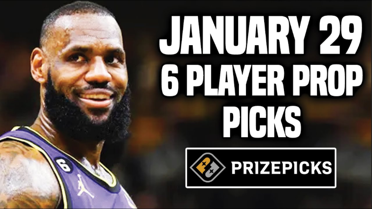NBA PRIZEPICKS TODAY 6 BEST PROP PICKS MONDAY 1/29/2024 BEST