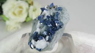 カリフォルニア産 ベニトアイトの母岩付き結晶（原石） 4.2g - cute