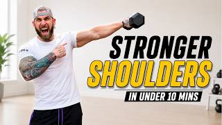 10 Min shoulder workout with dumbbells In real-time with me