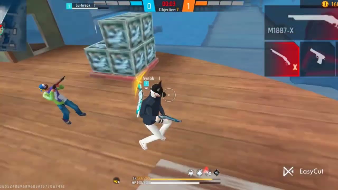 Free fire 1 vs 1 gameplay | Age 16 | freestyle | hacrrr | 