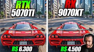 RX 9070XT vs RTX 5070TI - FORZA 6 - FSR 4.1 VS DLSS 4.5 - RAY TRACING - 4K E QUAD HD | AMD FEZ...