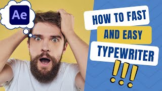 Adobe After Effects: Tutorial Typewriter Text Effect || How To Create An EASY Typewriter