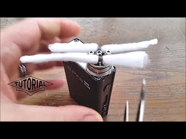Scottish roll wicking vape tutorial