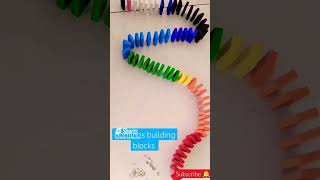 Dominos building blocks #10k #havesh5 #dominos #buildingblocks #asmrsound #asmrblocks #asmrvideo#yt
