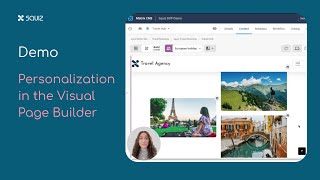 [Demo] Personalization in Squiz DXP's Visual Page Builder