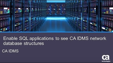 Enable SQL Applications to See CA IDMS Network Database Structures