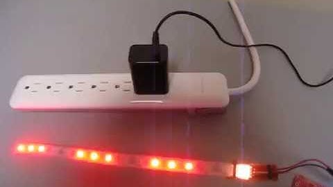 Neopixels being controlled by PSoC 4200 using SPI