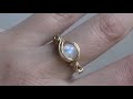 Round Wire Cabochon Wire Wrapped Ring Tutorial