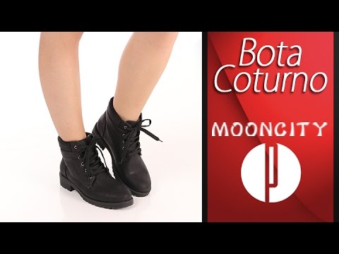 bota coturno feminina mooncity