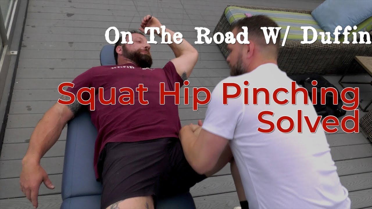 Dr. Justin Dean with Chris Duffin | Alleviate Hip Pinching During #Squat