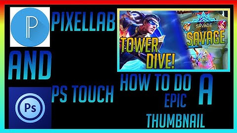 How To Make A Epic Thumbnail || With Ps Touch And PixelLab ||√