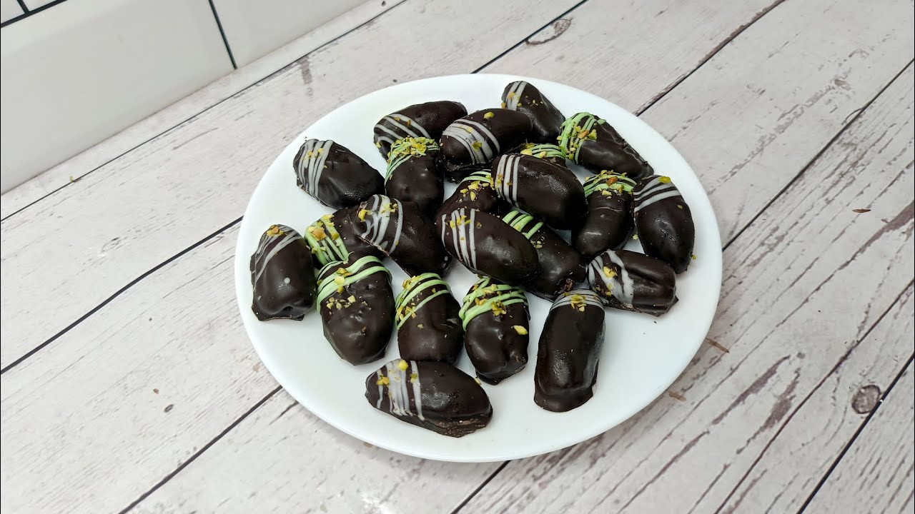 Ramadan Special Stuffed Dates Recipe 😍😋🤤. Kunafa Stuffed Dates. Almond ...