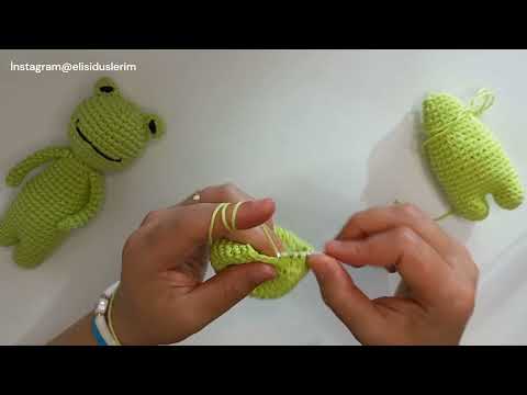 Amigurumi Kurbağa Baş,Kol,Göz Yapımı PART 2/Crochet Amigurumi Frog /Amigurumi Hobi Set Oyuncak 1