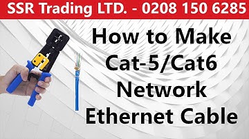 How to make Cat 5/Cat6 Network Cable- Ethernet Cable - Network  Patch Cables - Tutorial Guide