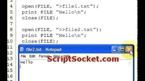 27 Write To & Append a Text File
