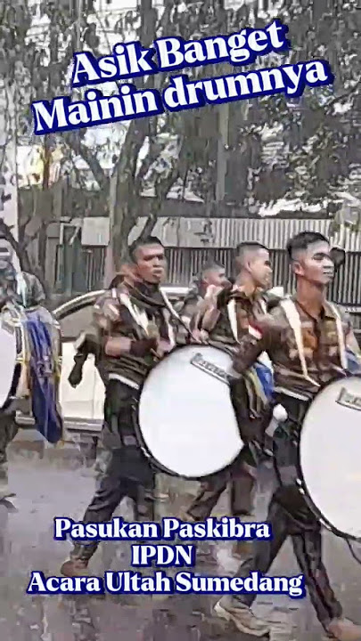 Ada-ada aja nih ulah Pemain Drum Paskibra IPDN #ultahsumedang2024 #sumedang