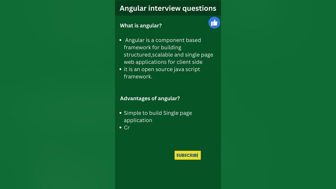 Question 1 what is angular and its advantages angular interview