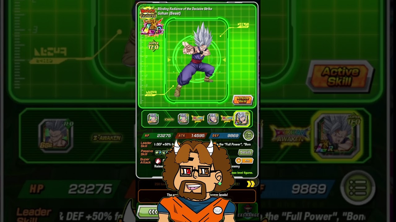 GOHAN IS UNLEASHING THE BEAST THIS FESTIVAL #dragonball #dokkan #anime