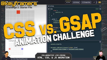 CSS vs GSAP Animation Challenge! | Keyframes, Timelines & Sequencing | @keyframers 2.38