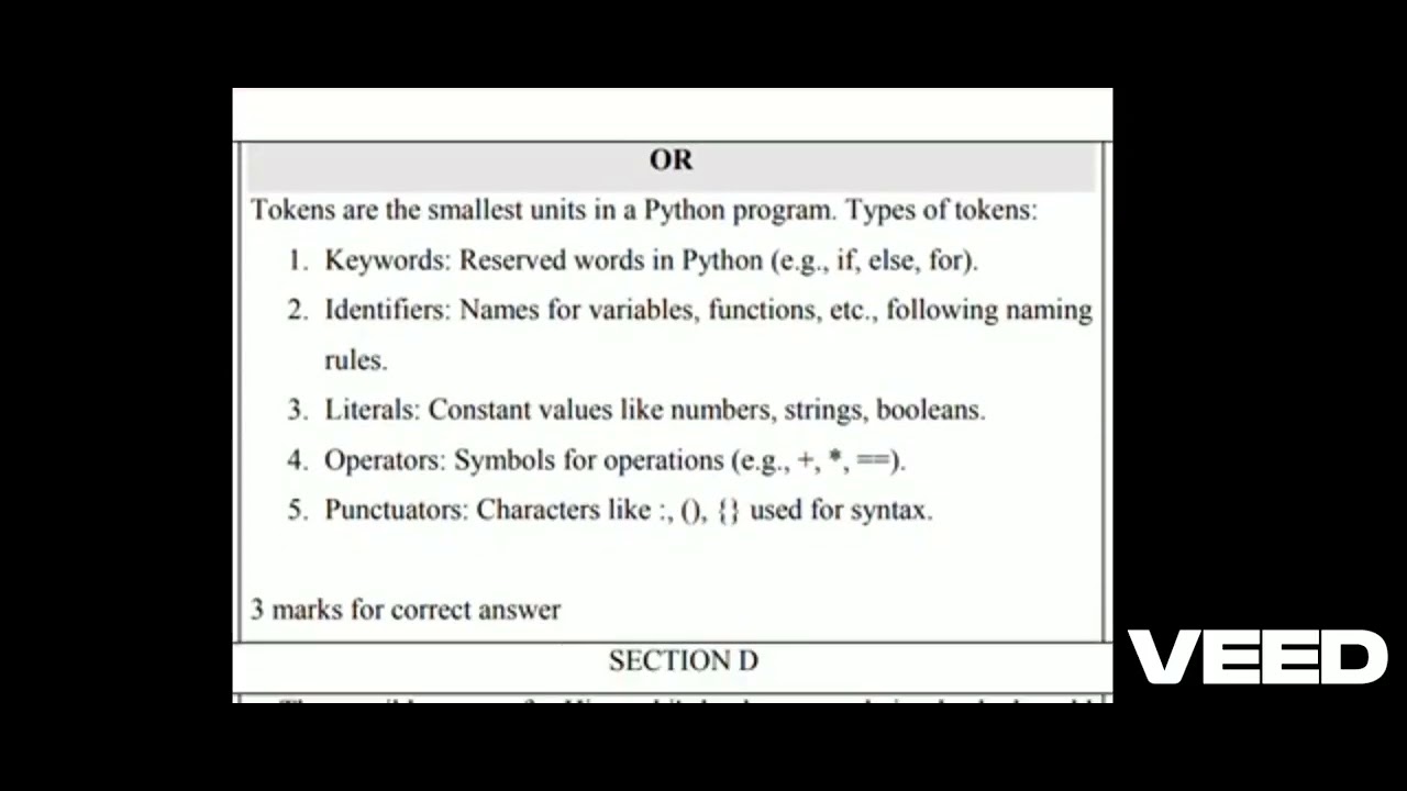 Class 11 Computer Science Annual Answer Key Morning Shift 18/3/2025 ...