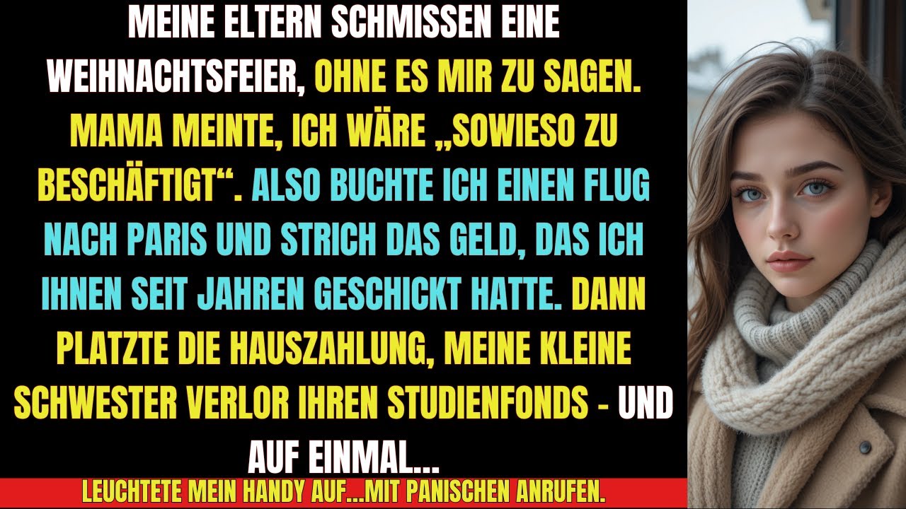 🔥 „Meine Eltern feierten Weihnachten ohne mich – also flog ich nach Paris & alles brach zusammen“
