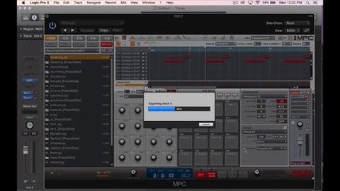 Exporting Audio From The MPC Studio | Import Audio from MPC Studio Into Logic Pro X