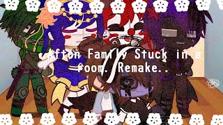 Afton Family Stuck in a room for 24 hours. | Remake | Short- Gacha Club |