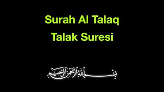 Talak Suresi Dinle