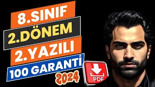 8. SINIF İNGİLİZCE 2. DÖNEM 2. YAZILI SORULARI | YENİ SINAV SİSTEMİ | 2023-2024