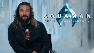 AQUAMAN AND THE LOST KINGDOM interviews Jason Momoa, Yahya Abdul Mateen II, Patrick Wilson,James Wan